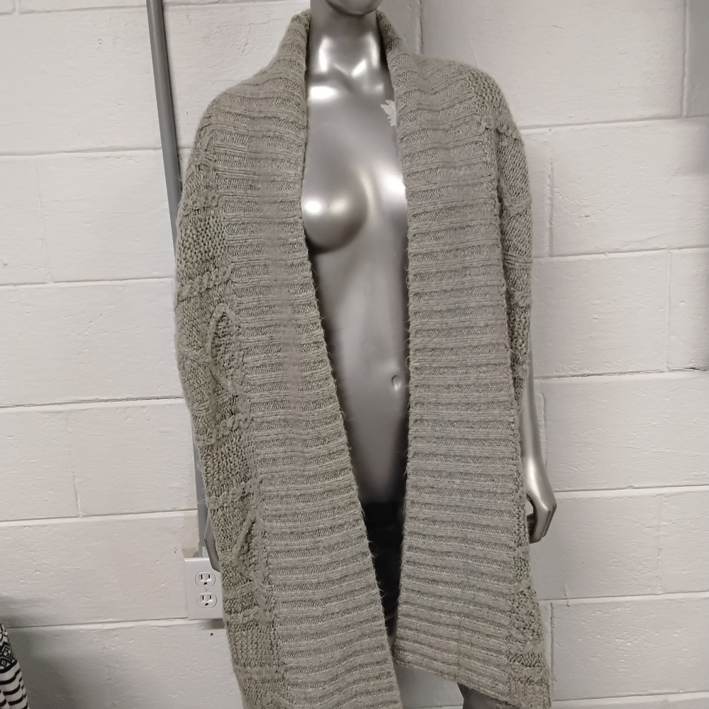 Cozy Gray Knit Women's Sweater